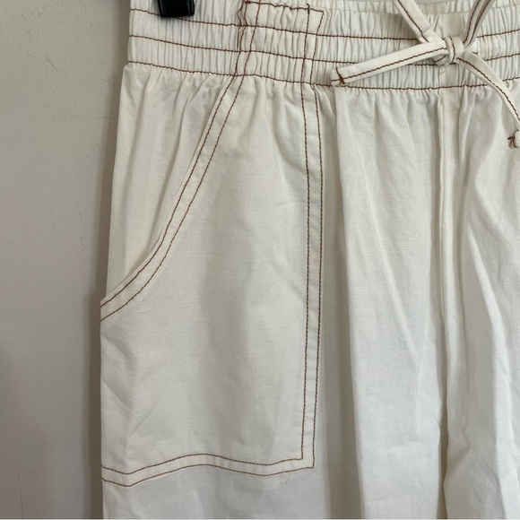 Girls' Art Class High-Rise Wide Leg Jeans White Contrast Stitching Size Large 10 - Picture 3 of 11